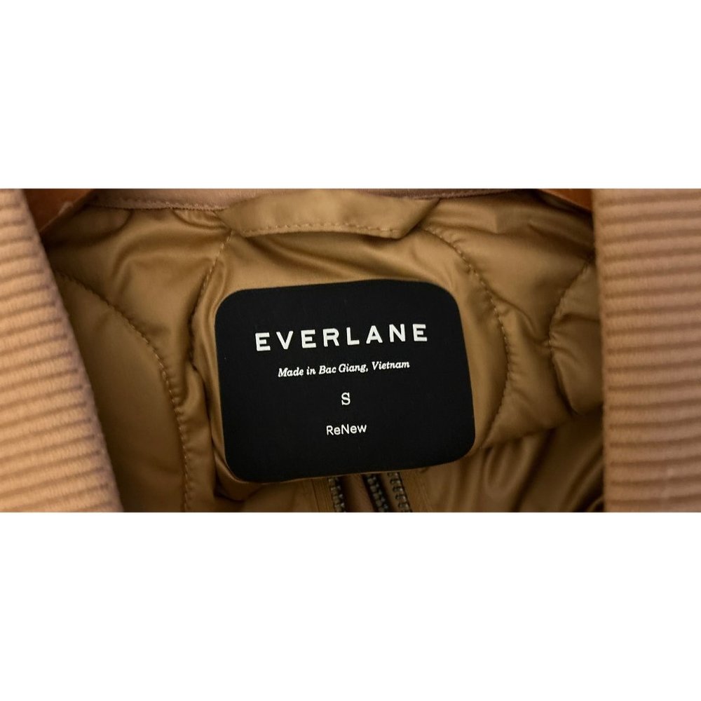 EVERLANE ReNew Long Puffer Coat Quilted Golden-Brown Size Small - Picture 12 of 14